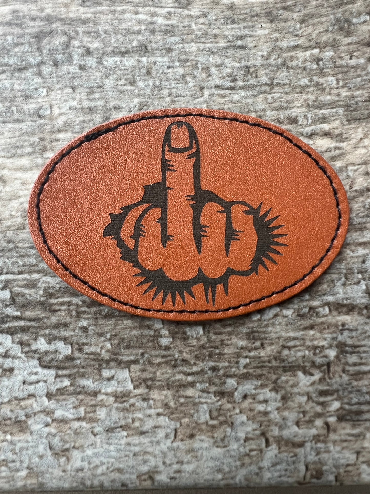 Custom leatherette patches