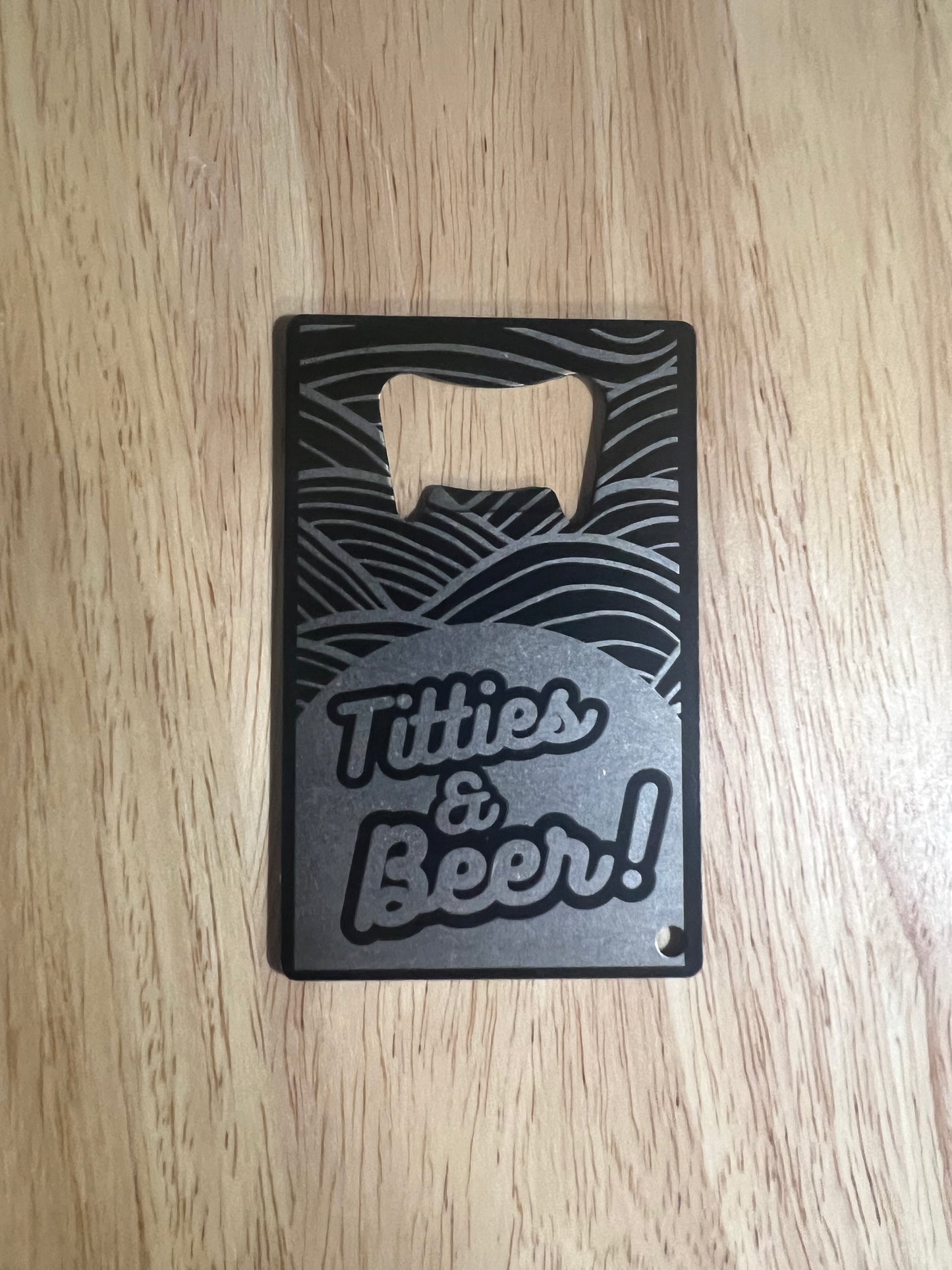 Steel Bottle Opener (Credit Card Size) CUSTOM ORDER