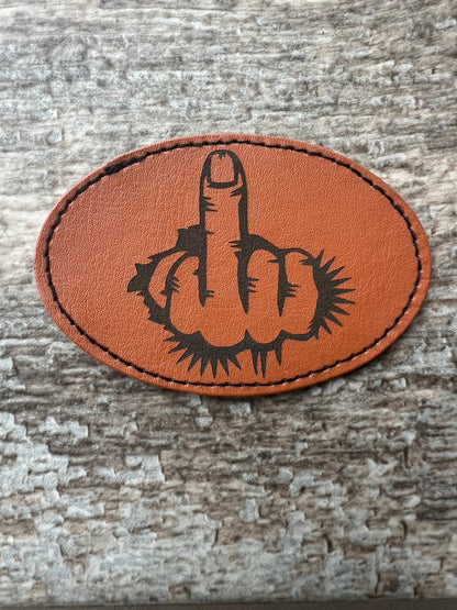 Custom leatherette patches
