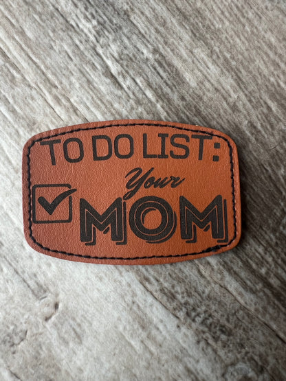 Custom leatherette patches
